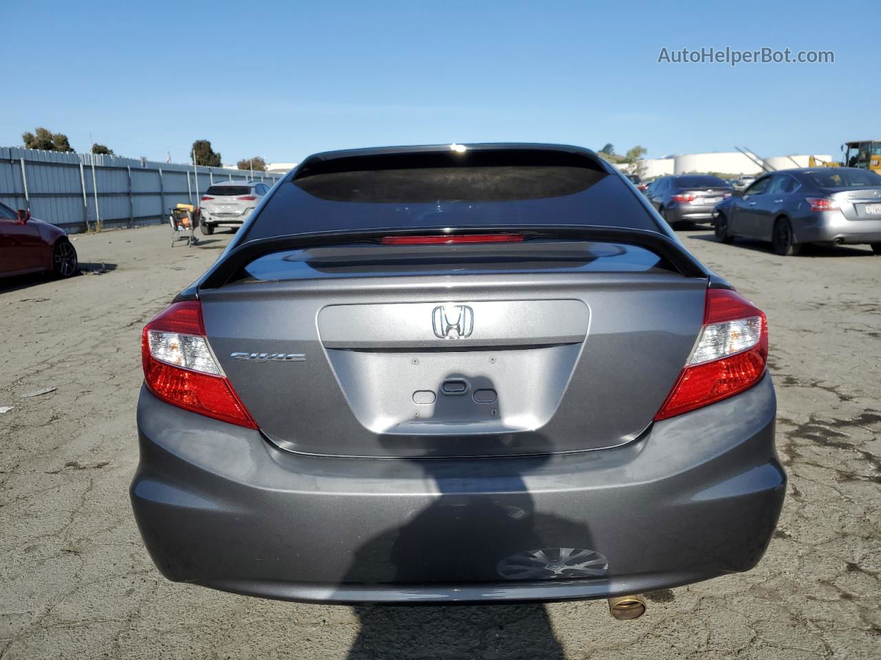 2012 Honda Civic Lx Gray vin: 19XFB2F52CE340457