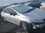 2013 Honda Civic Lx White vin: 19XFB2F52DE014952