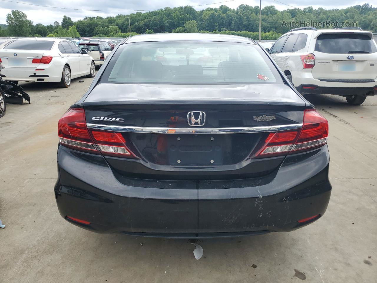 2013 Honda Civic Lx Black vin: 19XFB2F52DE022999