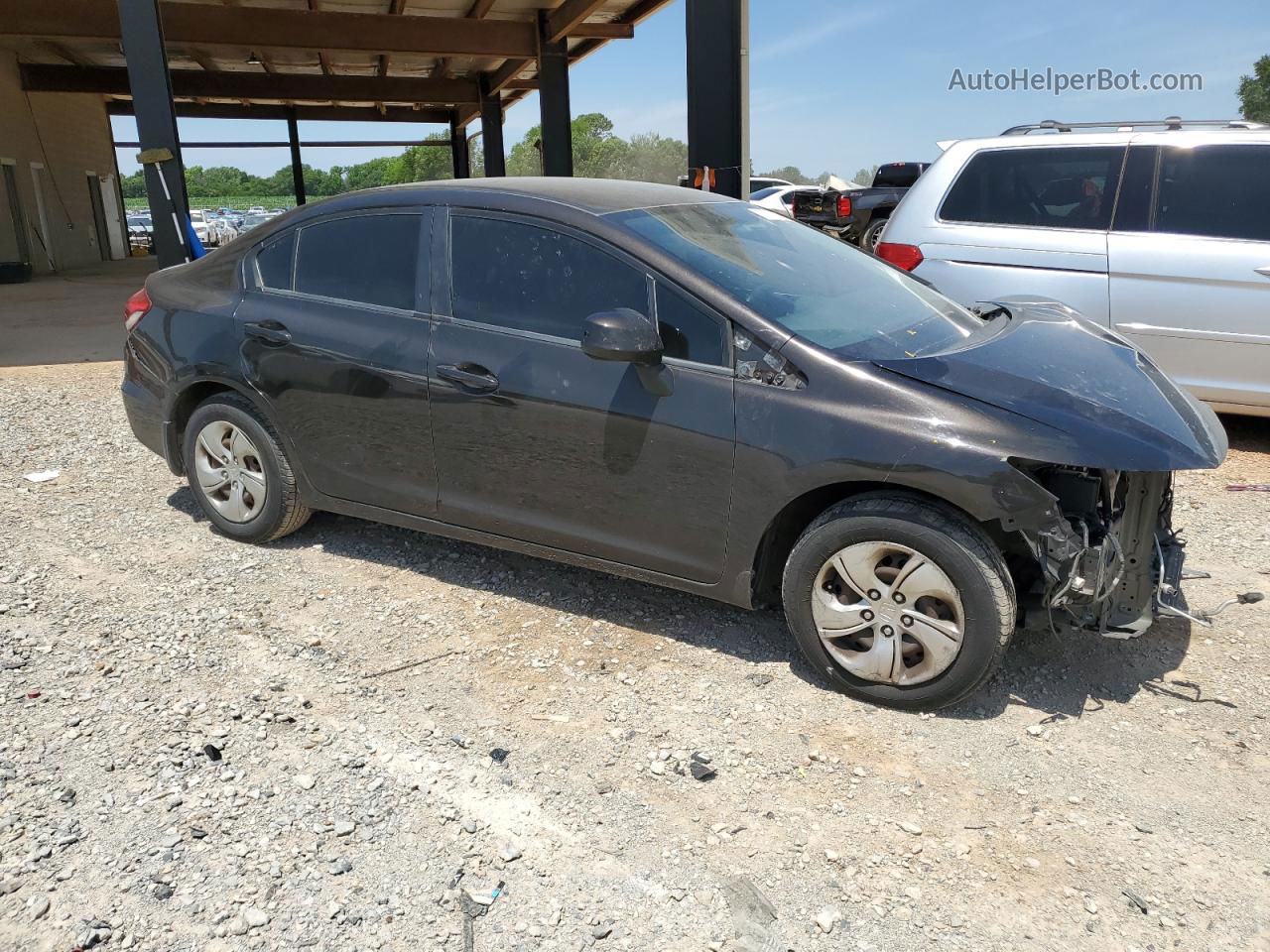 2013 Honda Civic Lx Charcoal vin: 19XFB2F52DE057266