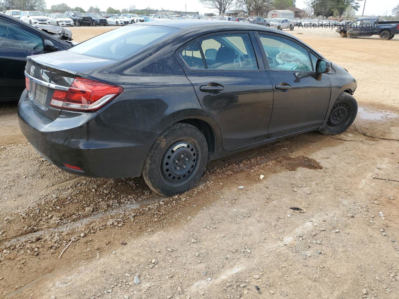 2013 Honda Civic Lx Black vin: 19XFB2F52DE059034