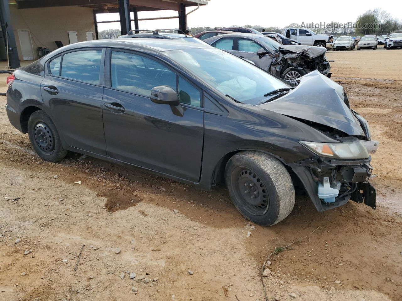 2013 Honda Civic Lx Black vin: 19XFB2F52DE059034