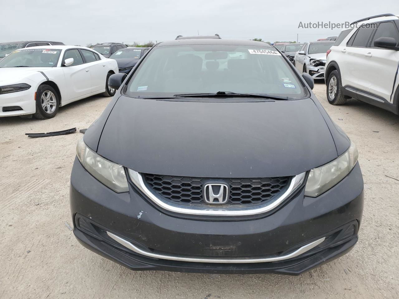 2013 Honda Civic Lx Black vin: 19XFB2F52DE064511