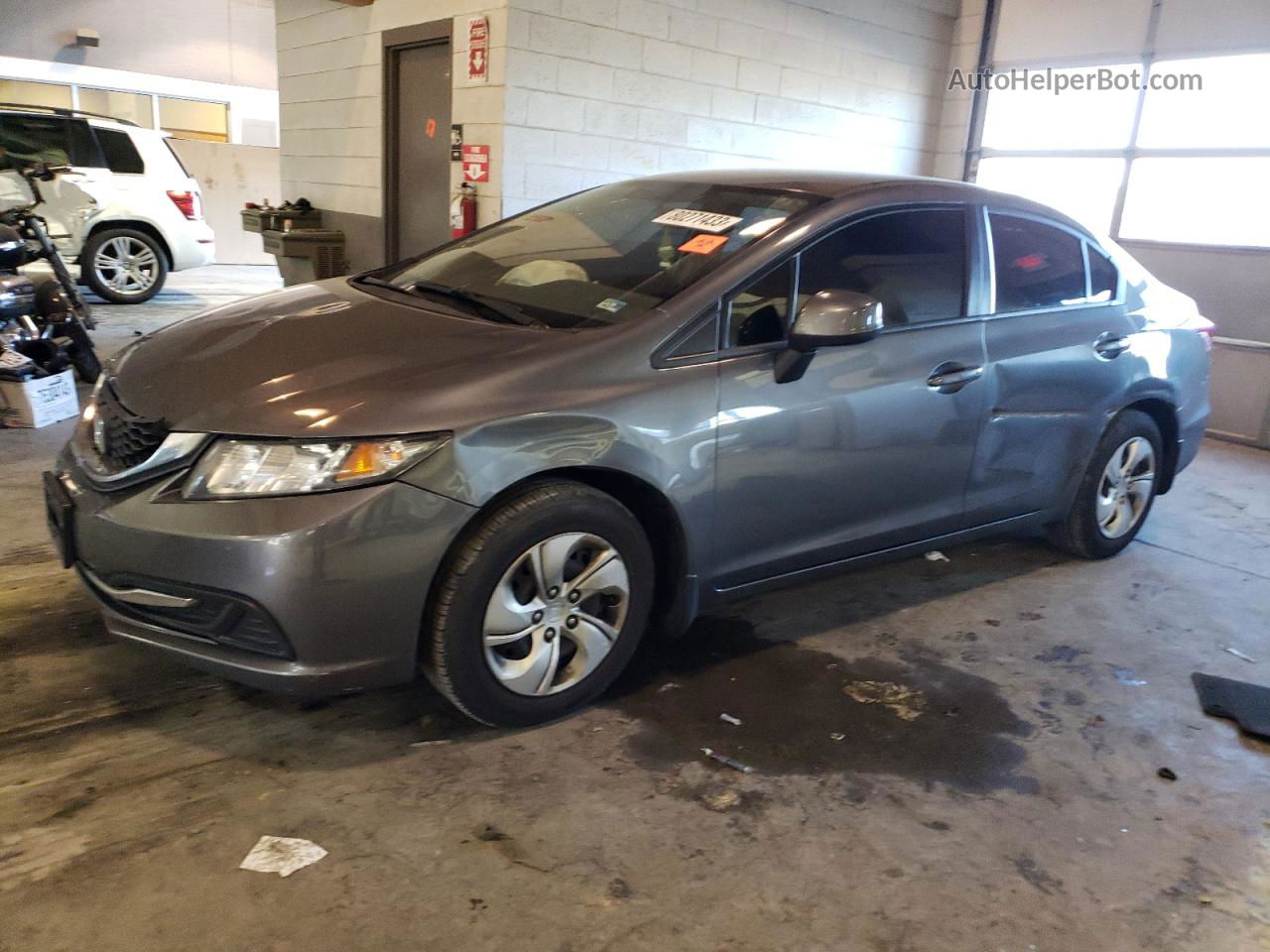 2013 Honda Civic Lx Gray vin: 19XFB2F52DE067506