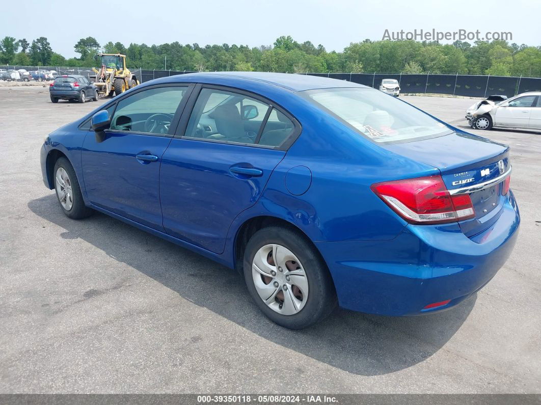 2013 Honda Civic Lx Blue vin: 19XFB2F52DE203214