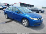 2013 Honda Civic Lx Blue vin: 19XFB2F52DE203214