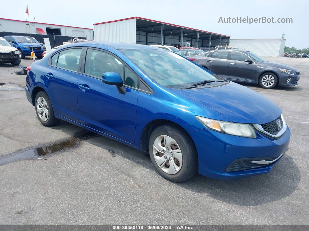 2013 Honda Civic Lx Синий vin: 19XFB2F52DE203214