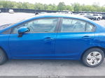 2013 Honda Civic Lx Blue vin: 19XFB2F52DE203214