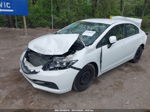 2013 Honda Civic Lx White vin: 19XFB2F52DE252770