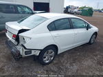 2014 Honda Civic Lx White vin: 19XFB2F52EE013902