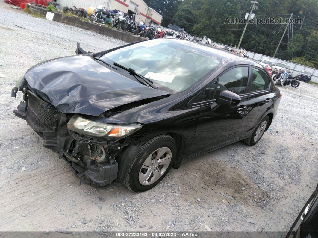 2014 Honda Civic Sedan Lx Black vin: 19XFB2F52EE038430