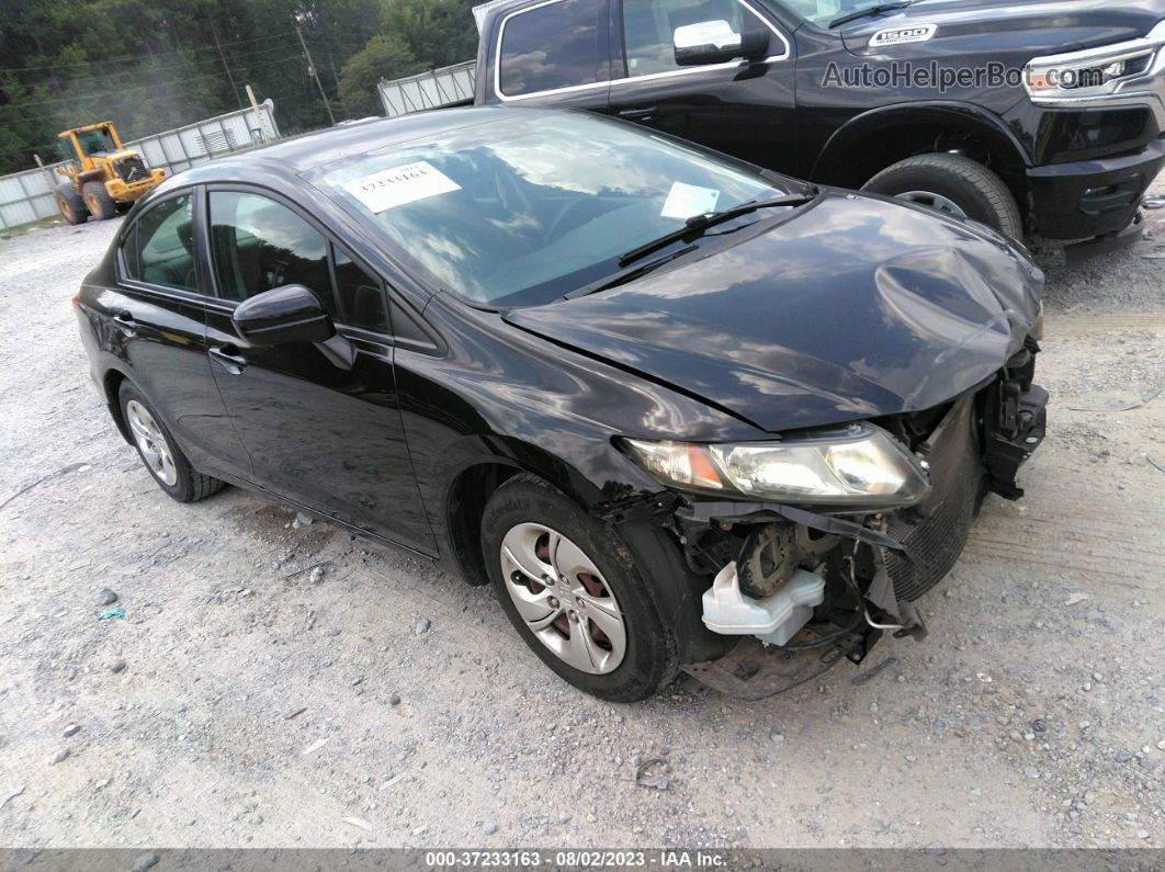 2014 Honda Civic Sedan Lx Black vin: 19XFB2F52EE038430