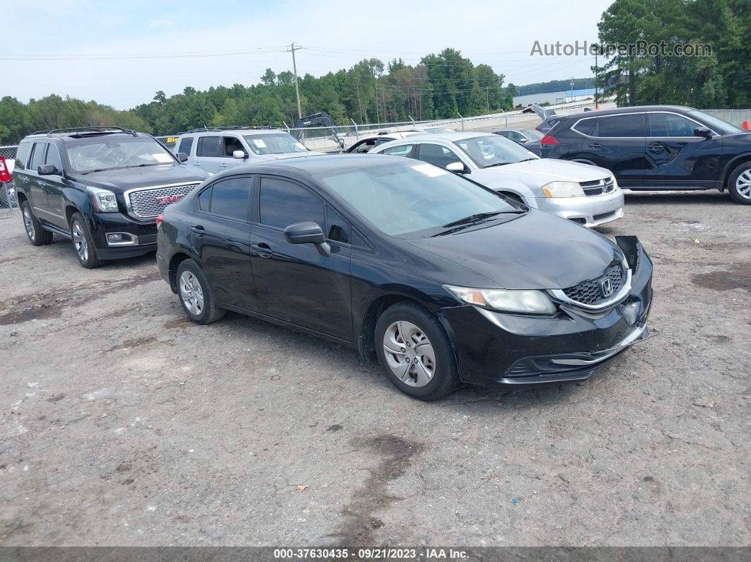 2014 Honda Civic Lx Black vin: 19XFB2F52EE070326