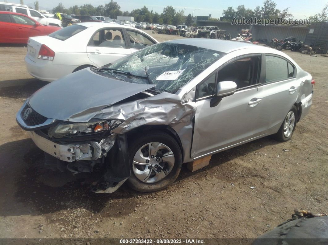 2014 Honda Civic Sedan Lx Silver vin: 19XFB2F52EE214750