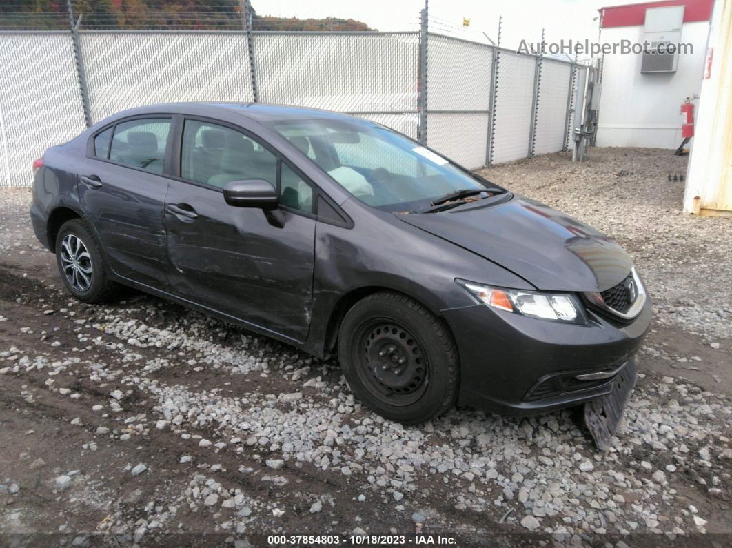 2014 Honda Civic Lx Gray vin: 19XFB2F52EE218023