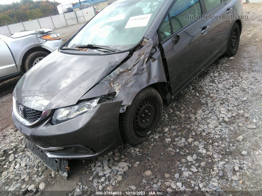 2014 Honda Civic Lx Gray vin: 19XFB2F52EE218023