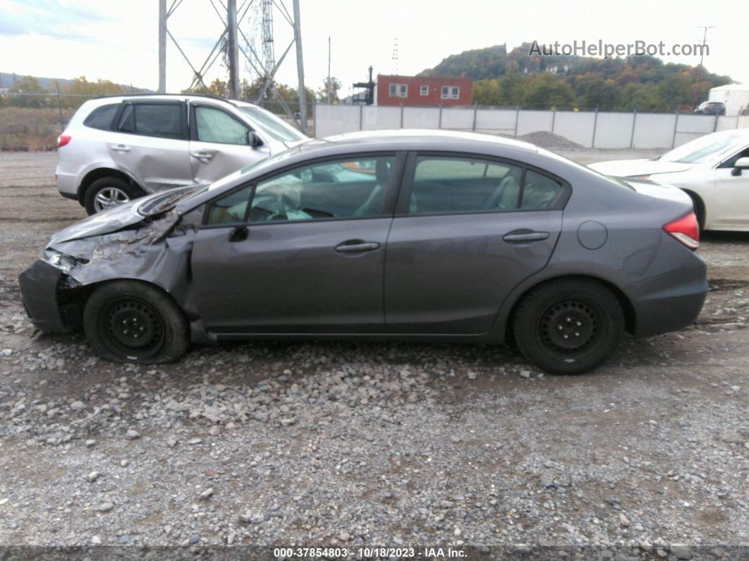 2014 Honda Civic Lx Gray vin: 19XFB2F52EE218023