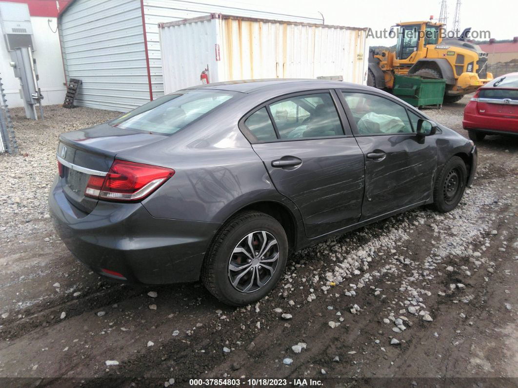 2014 Honda Civic Lx Gray vin: 19XFB2F52EE218023