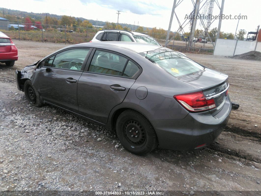 2014 Honda Civic Lx Gray vin: 19XFB2F52EE218023