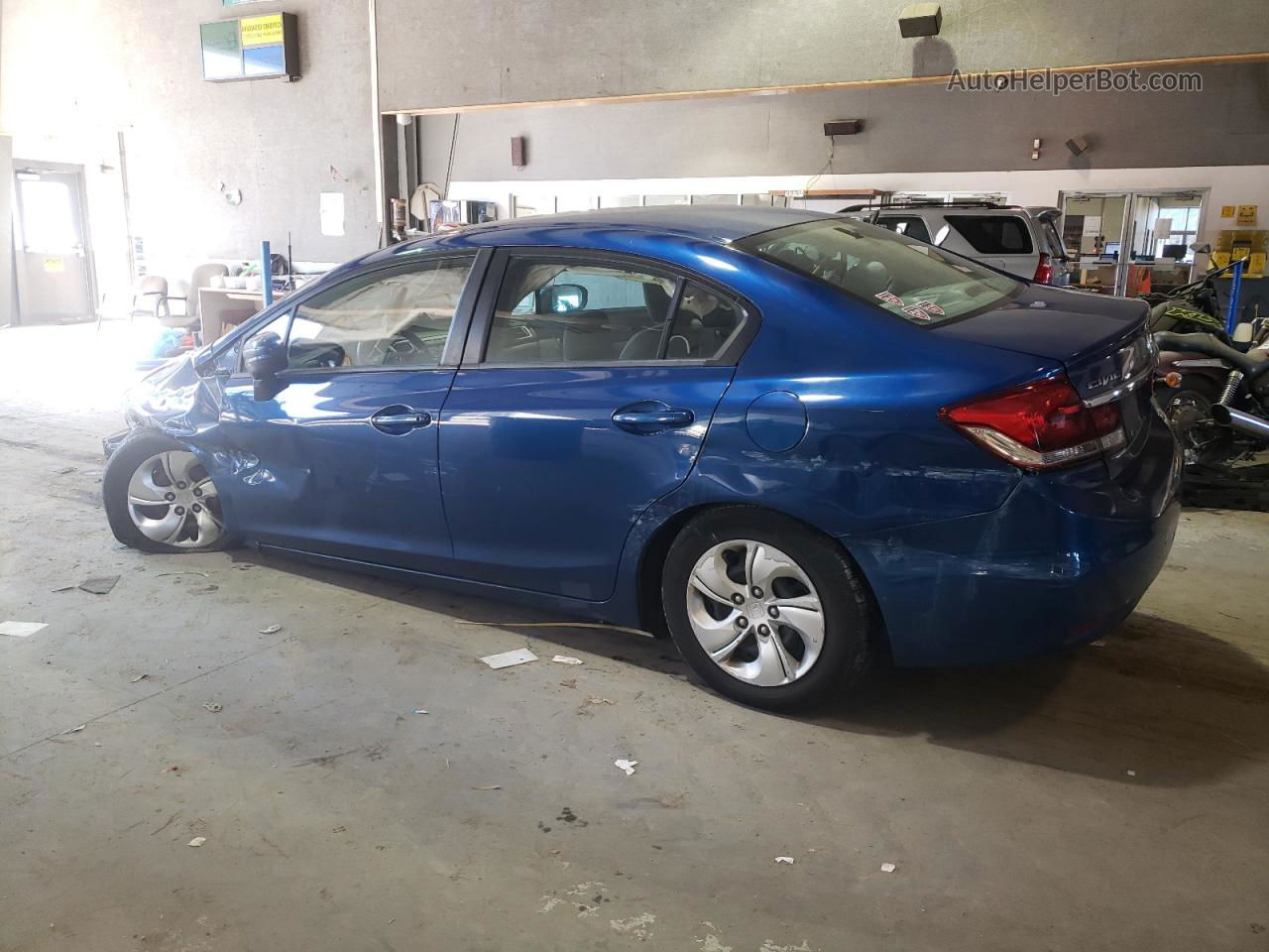 2014 Honda Civic Lx Blue vin: 19XFB2F52EE261471