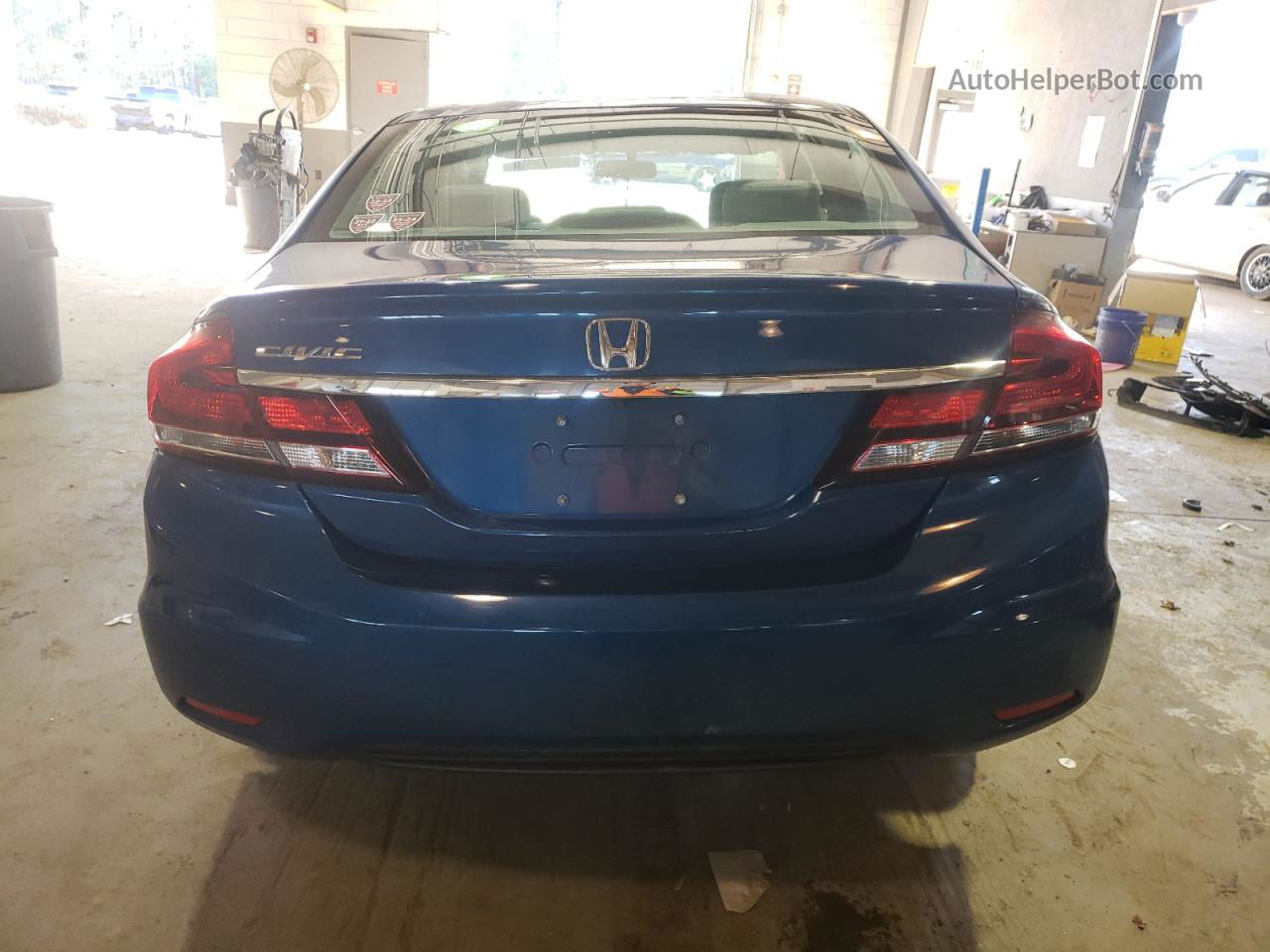 2014 Honda Civic Lx Синий vin: 19XFB2F52EE261471