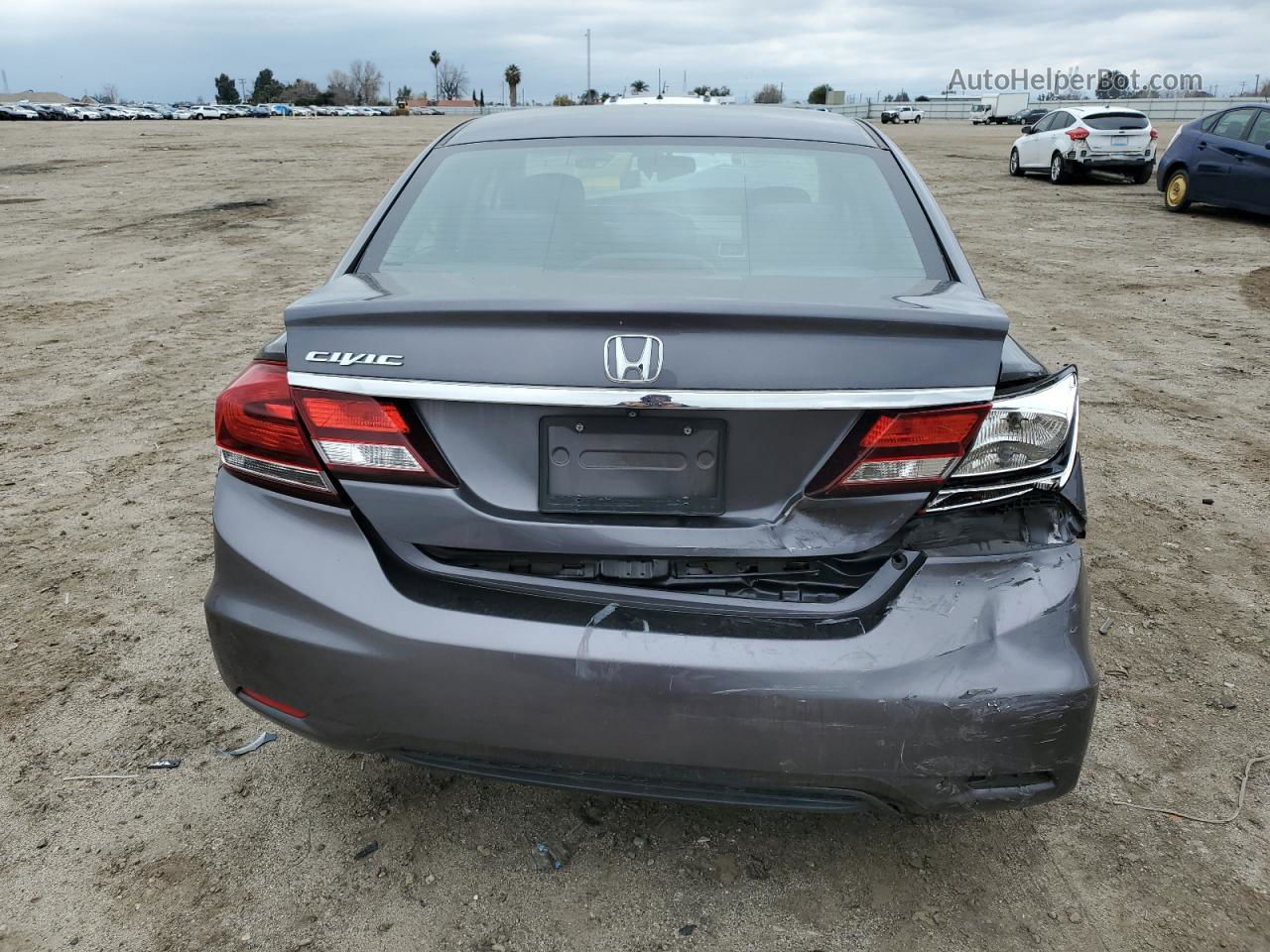 2014 Honda Civic Lx Gray vin: 19XFB2F52EE271627