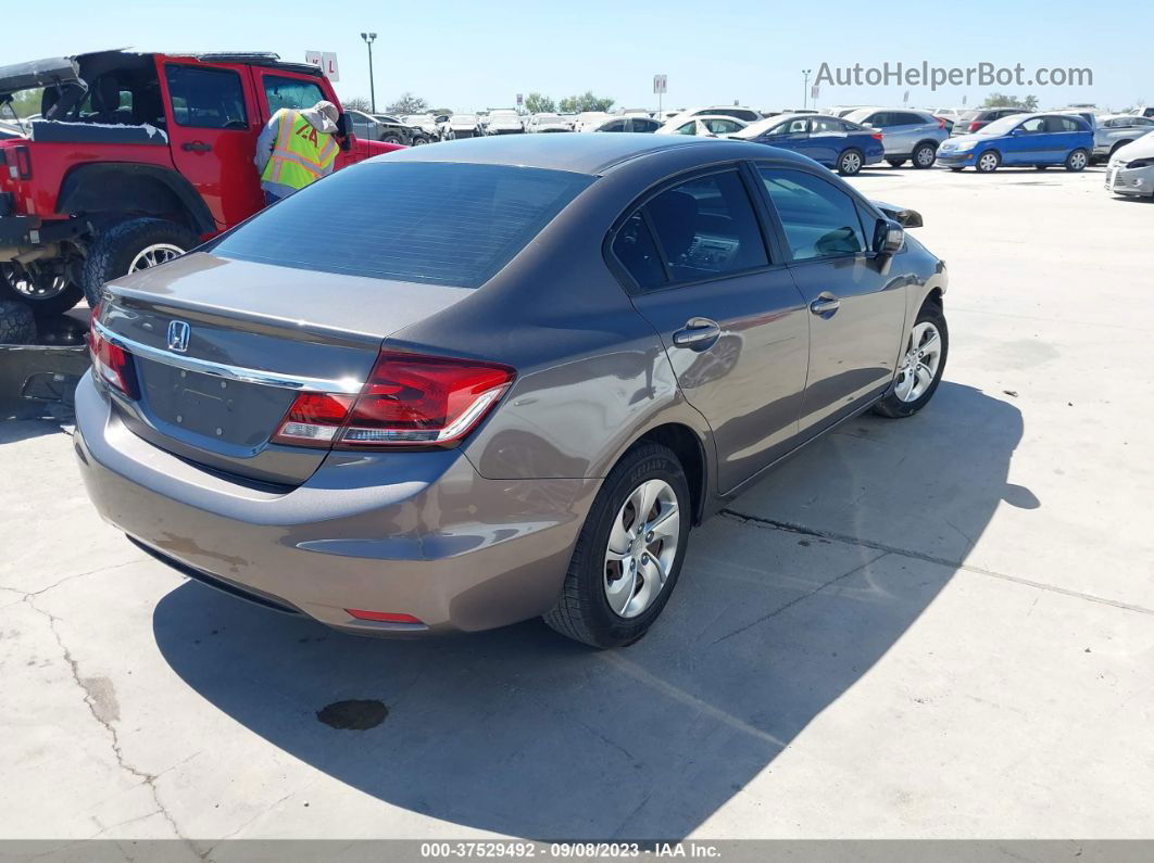 2015 Honda Civic Sedan Lx Brown vin: 19XFB2F52FE009026