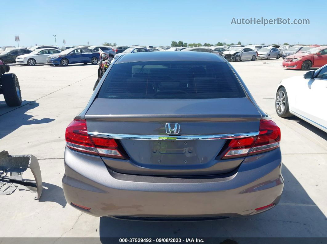 2015 Honda Civic Sedan Lx Brown vin: 19XFB2F52FE009026