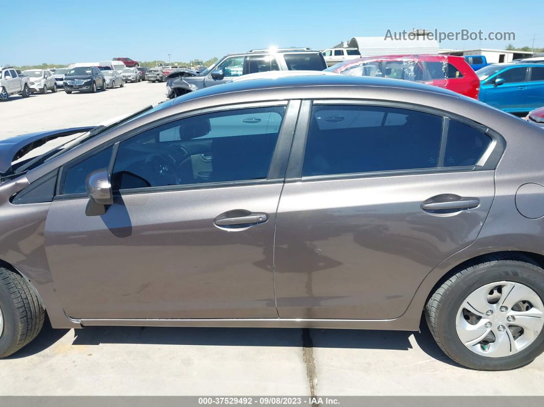 2015 Honda Civic Sedan Lx Brown vin: 19XFB2F52FE009026