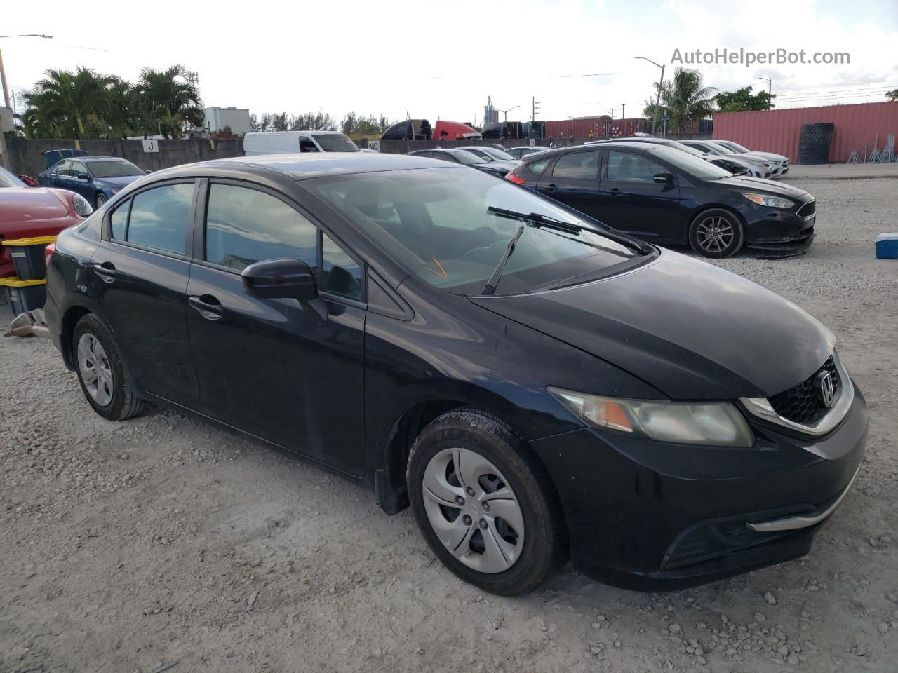 2015 Honda Civic Lx Black vin: 19XFB2F52FE057948