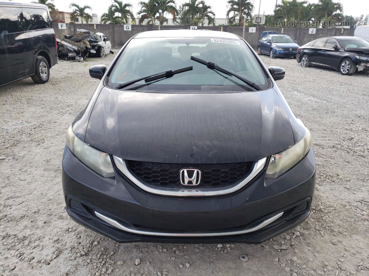 2015 Honda Civic Lx Black vin: 19XFB2F52FE057948