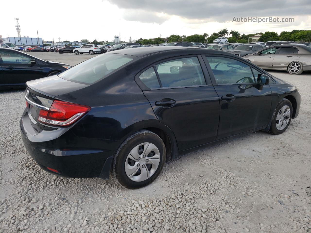 2015 Honda Civic Lx Black vin: 19XFB2F52FE057948