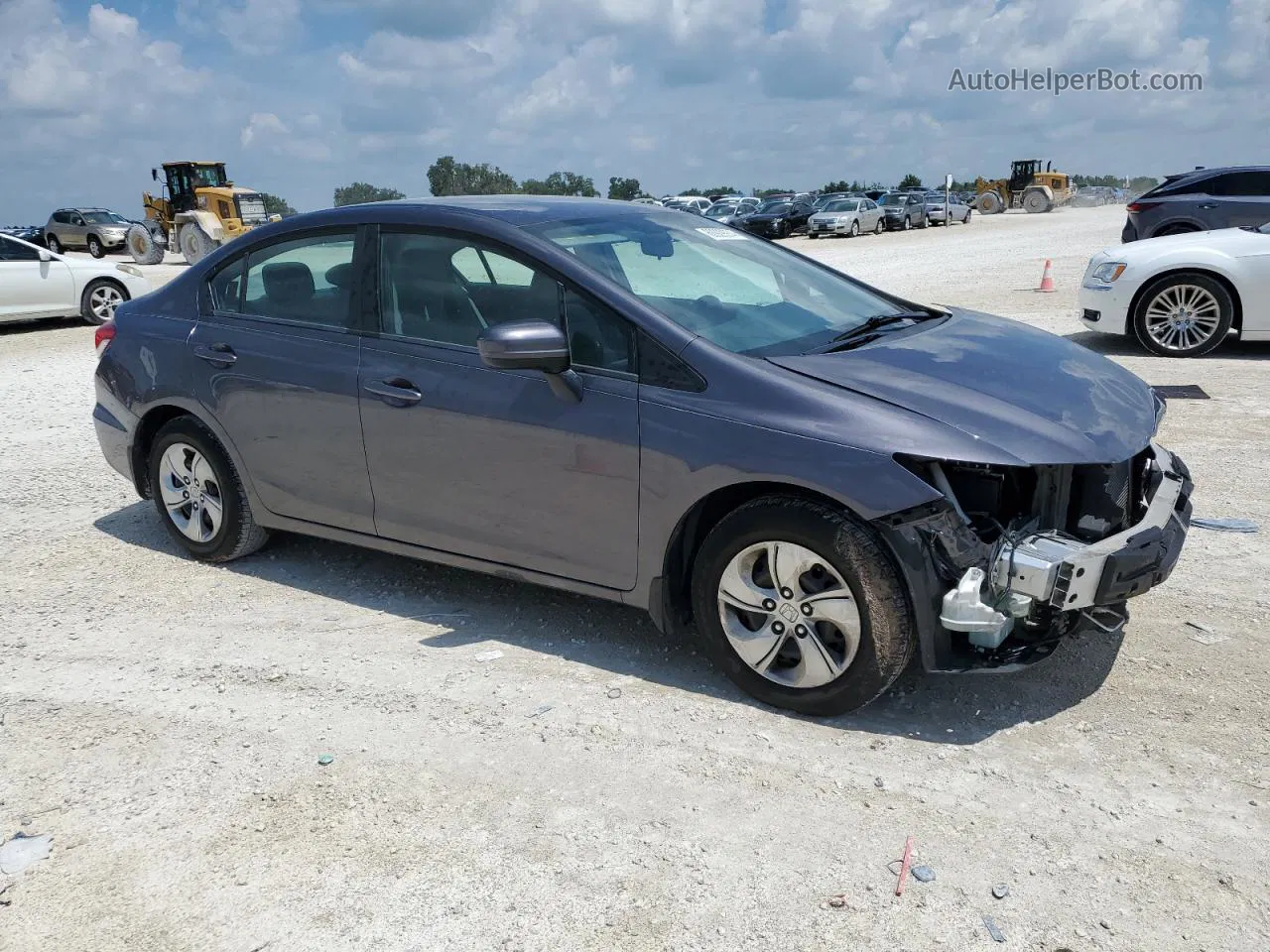 2015 Honda Civic Lx Gray vin: 19XFB2F52FE079786