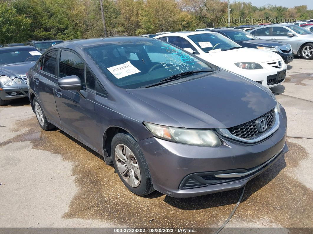 2015 Honda Civic Sedan Lx Gray vin: 19XFB2F52FE092215