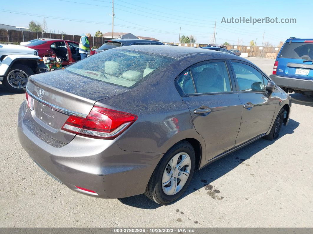 2015 Honda Civic Lx Brown vin: 19XFB2F52FE200137