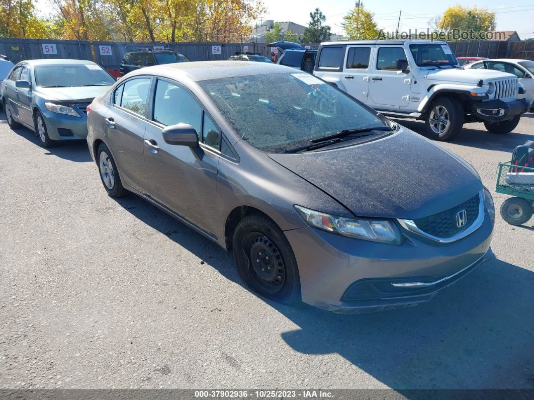 2015 Honda Civic Lx Коричневый vin: 19XFB2F52FE200137