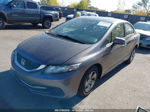 2015 Honda Civic Lx Brown vin: 19XFB2F52FE200137