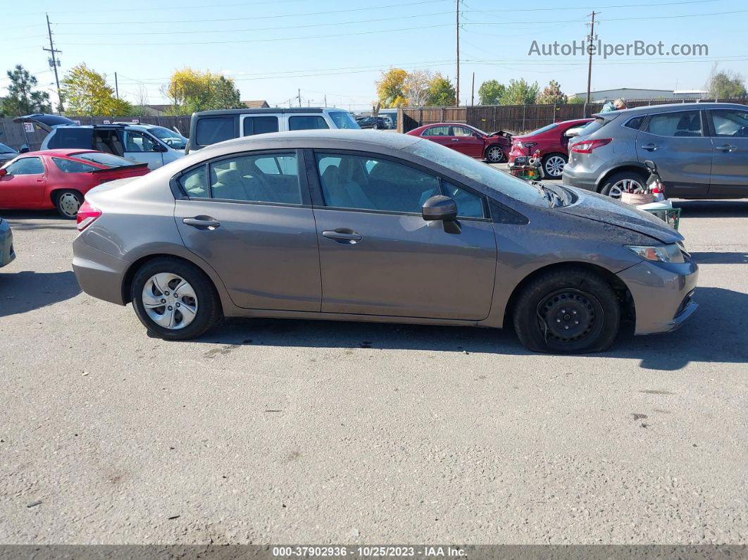 2015 Honda Civic Lx Brown vin: 19XFB2F52FE200137