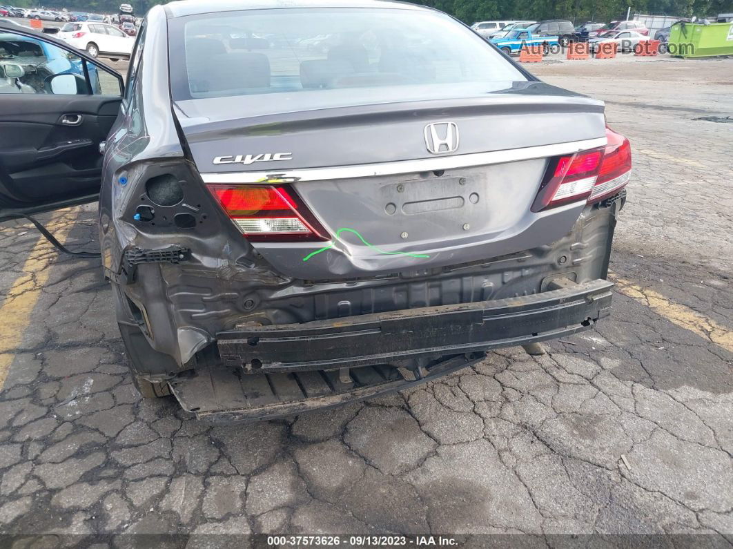 2015 Honda Civic Sedan Lx Gray vin: 19XFB2F52FE224910