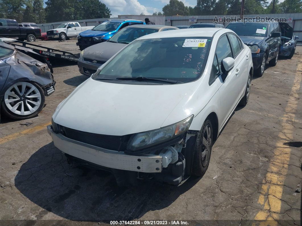 2015 Honda Civic Lx White vin: 19XFB2F52FE257860