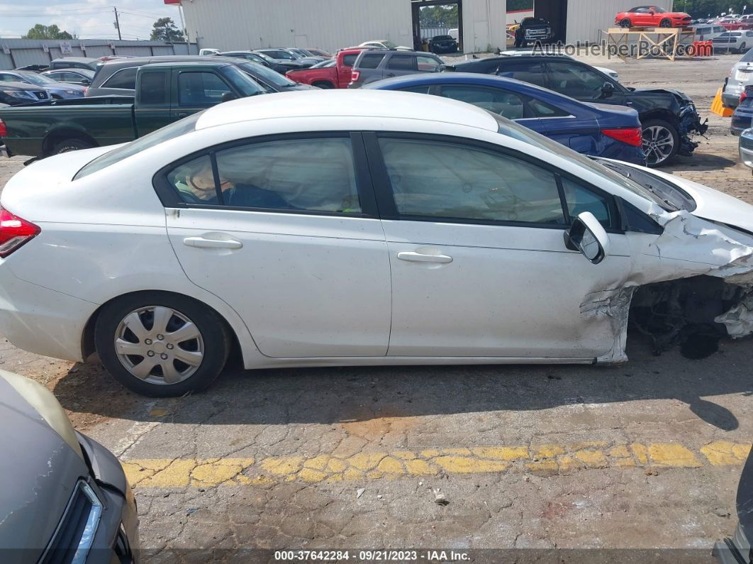 2015 Honda Civic Lx White vin: 19XFB2F52FE257860