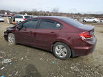 2015 Honda Civic Lx Burgundy vin: 19XFB2F52FE269345