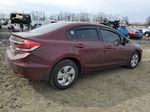 2015 Honda Civic Lx Burgundy vin: 19XFB2F52FE269345