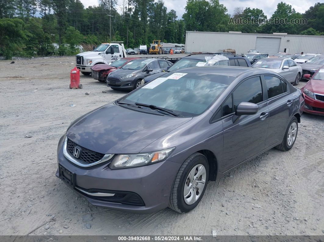 2015 Honda Civic Lx Black vin: 19XFB2F52FE284878