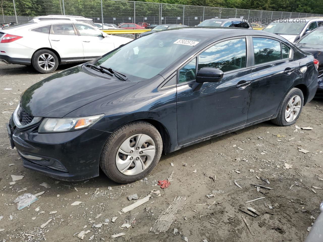 2015 Honda Civic Lx Black vin: 19XFB2F52FE289157