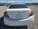 2012 Honda Civic Lx White vin: 19XFB2F53CE358420