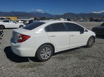 2012 Honda Civic Lx White vin: 19XFB2F53CE358420