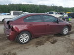 2012 Honda Civic Lx Burgundy vin: 19XFB2F53CE386685