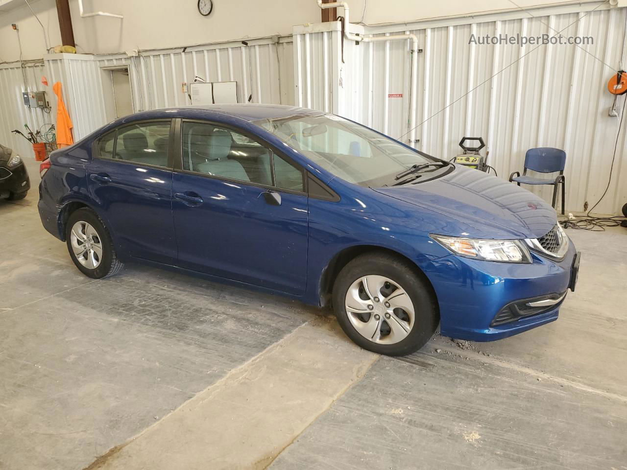 2013 Honda Civic Lx Blue vin: 19XFB2F53DE016306