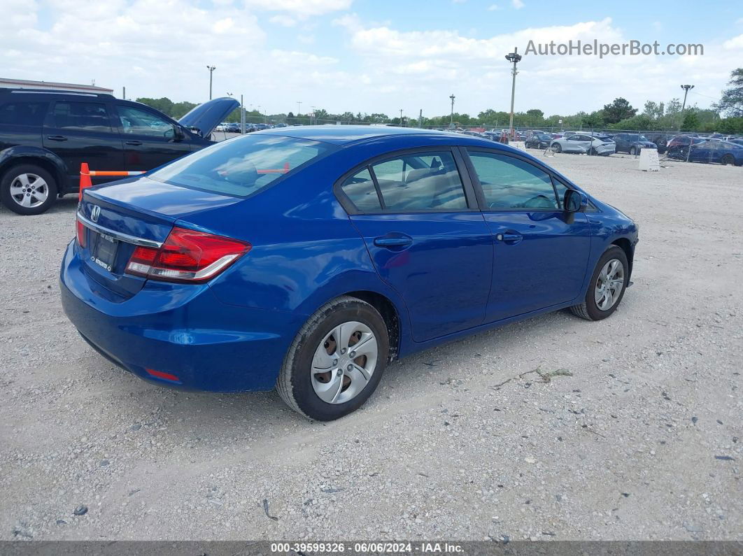 2013 Honda Civic Lx Blue vin: 19XFB2F53DE041545